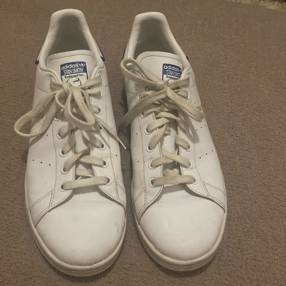 Adidas Stan Smith White with Navy Blue